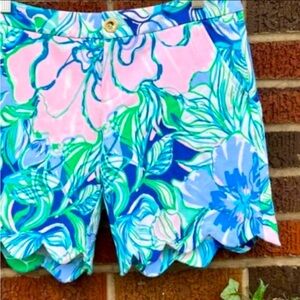 NWT Pink Tropics Sweet Pea LILLY PULITZER 5” Buttercup Knit Shorts